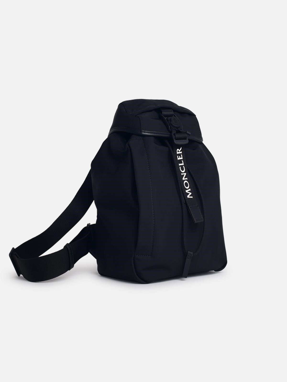 'TRICK' BLACK NYLON BACKPACK - 2