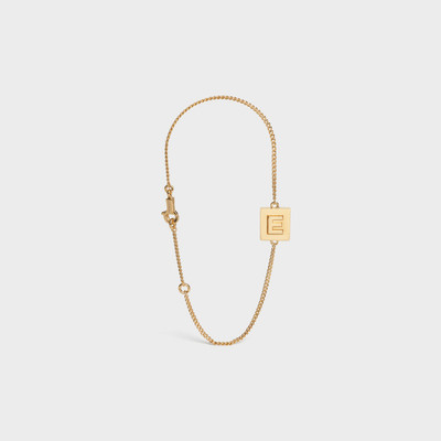 CELINE Alphabet E Bracelet in Brass outlook