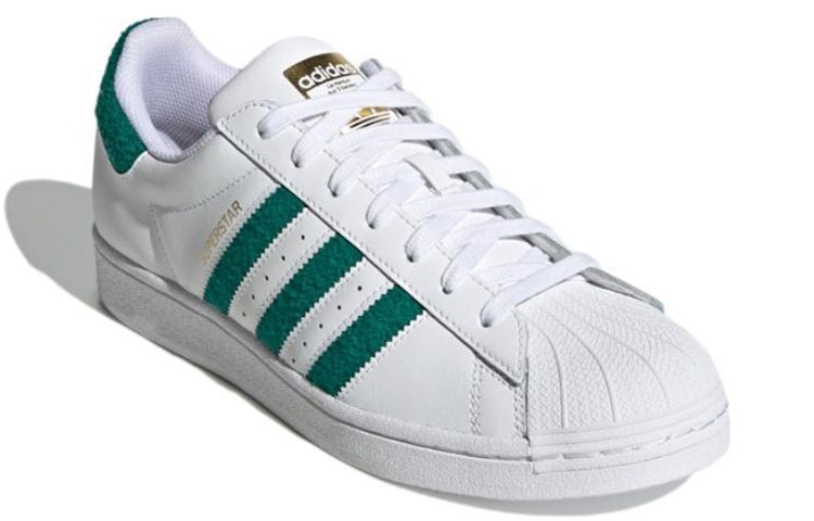 adidas Superstar 'Chenille Stripes Cloud White Green' H00190 - 3