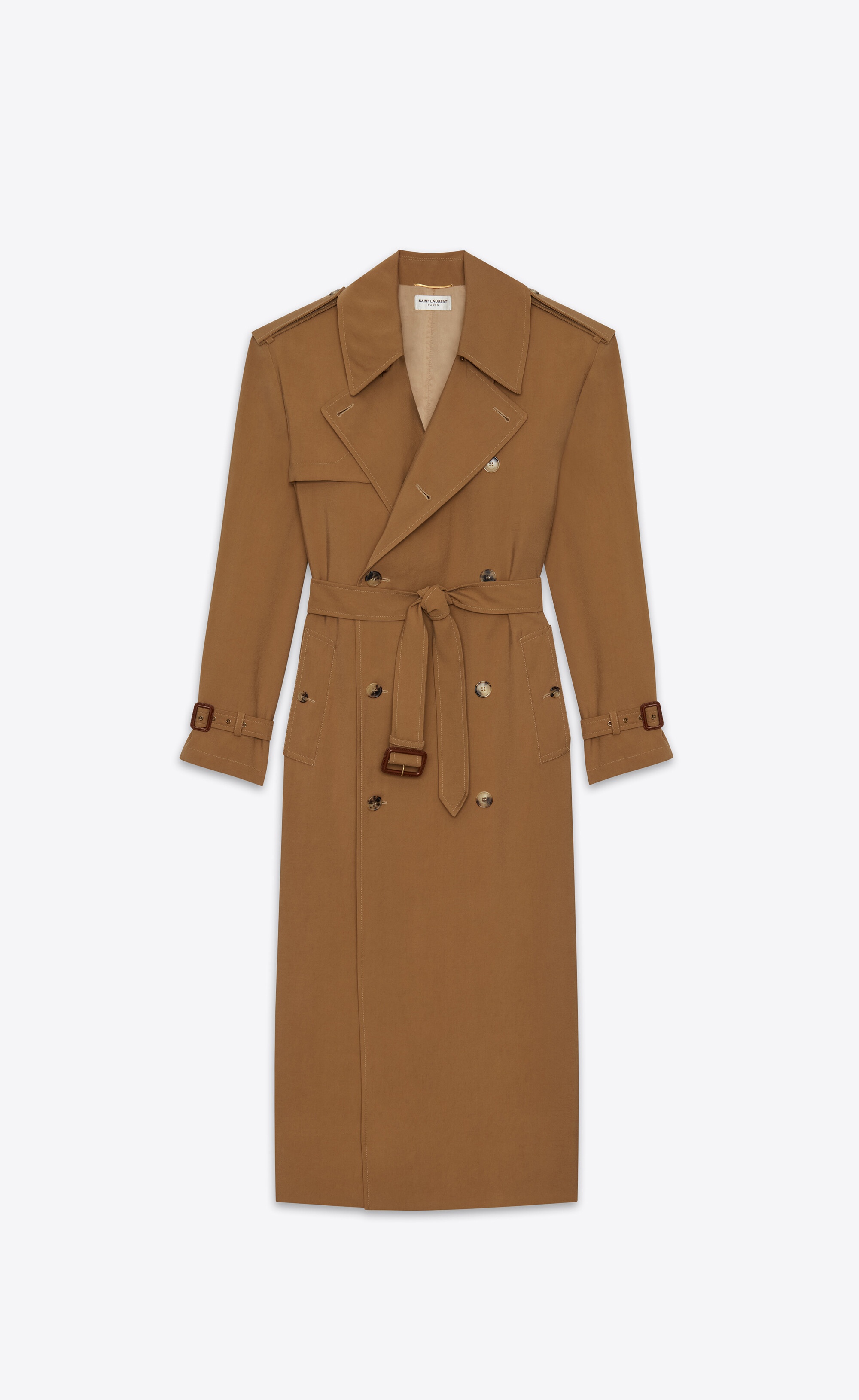 trench coat in twill - 1