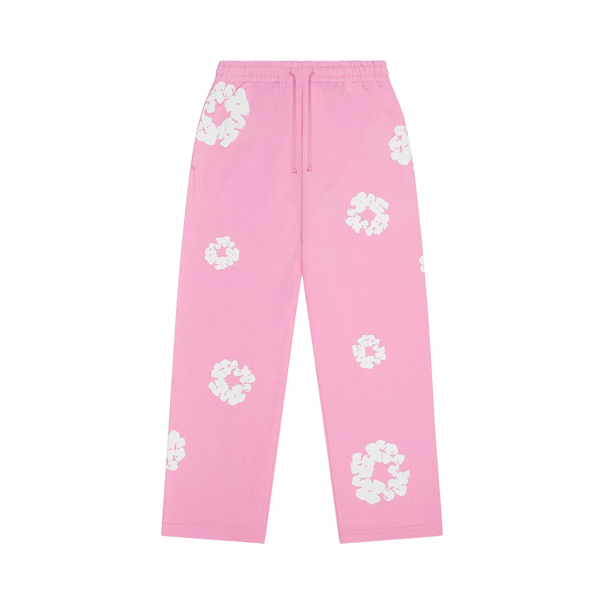 Denim Tears Cotton Wreath Baggy Sweatpants 'Pink' - 1
