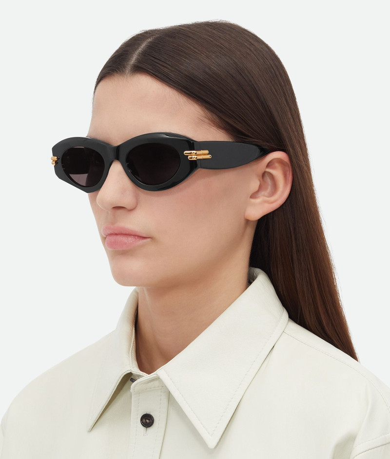 Bottega Veneta Mitre Oval Sunglasses outlook