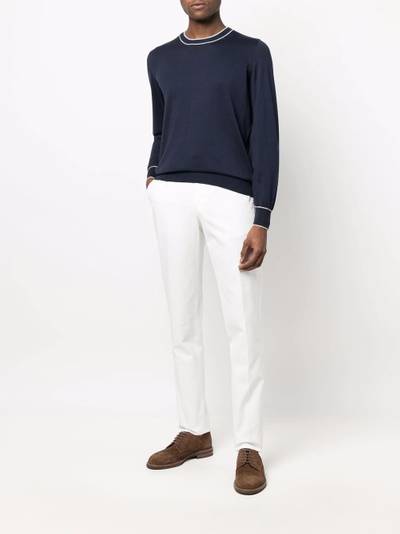 Brunello Cucinelli straight leg trousers outlook