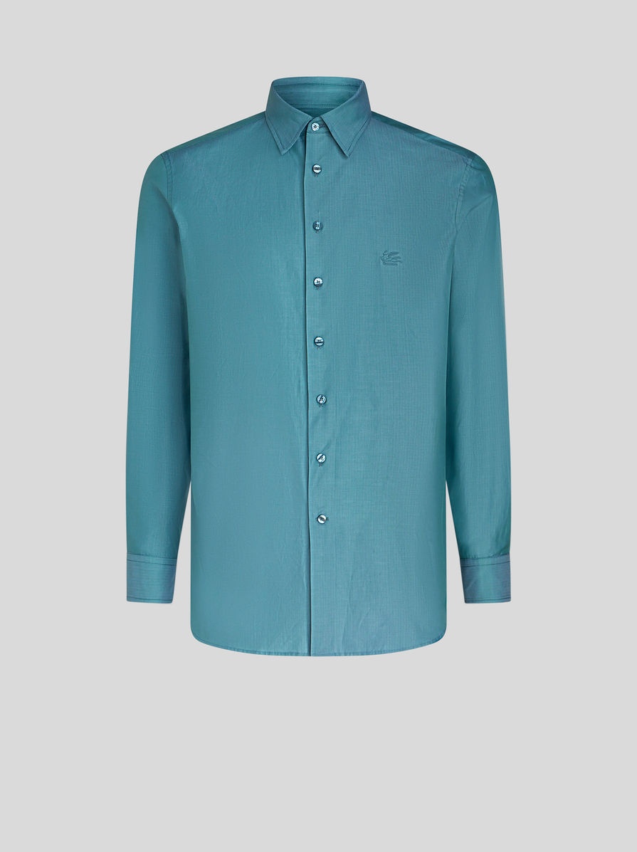COTTON SHIRT WITH MINI LOGO - 1
