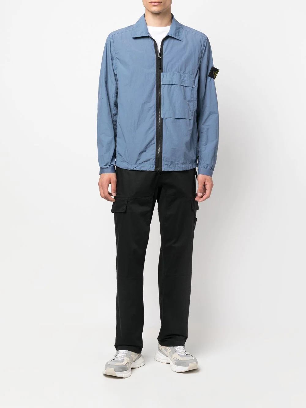 Compass-patch zipped jacket - 2