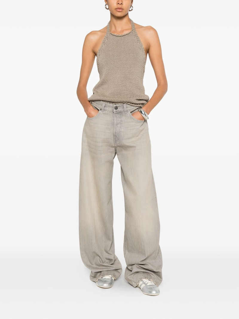 HAIKURE Bethany faded-effect wide-leg jeans outlook