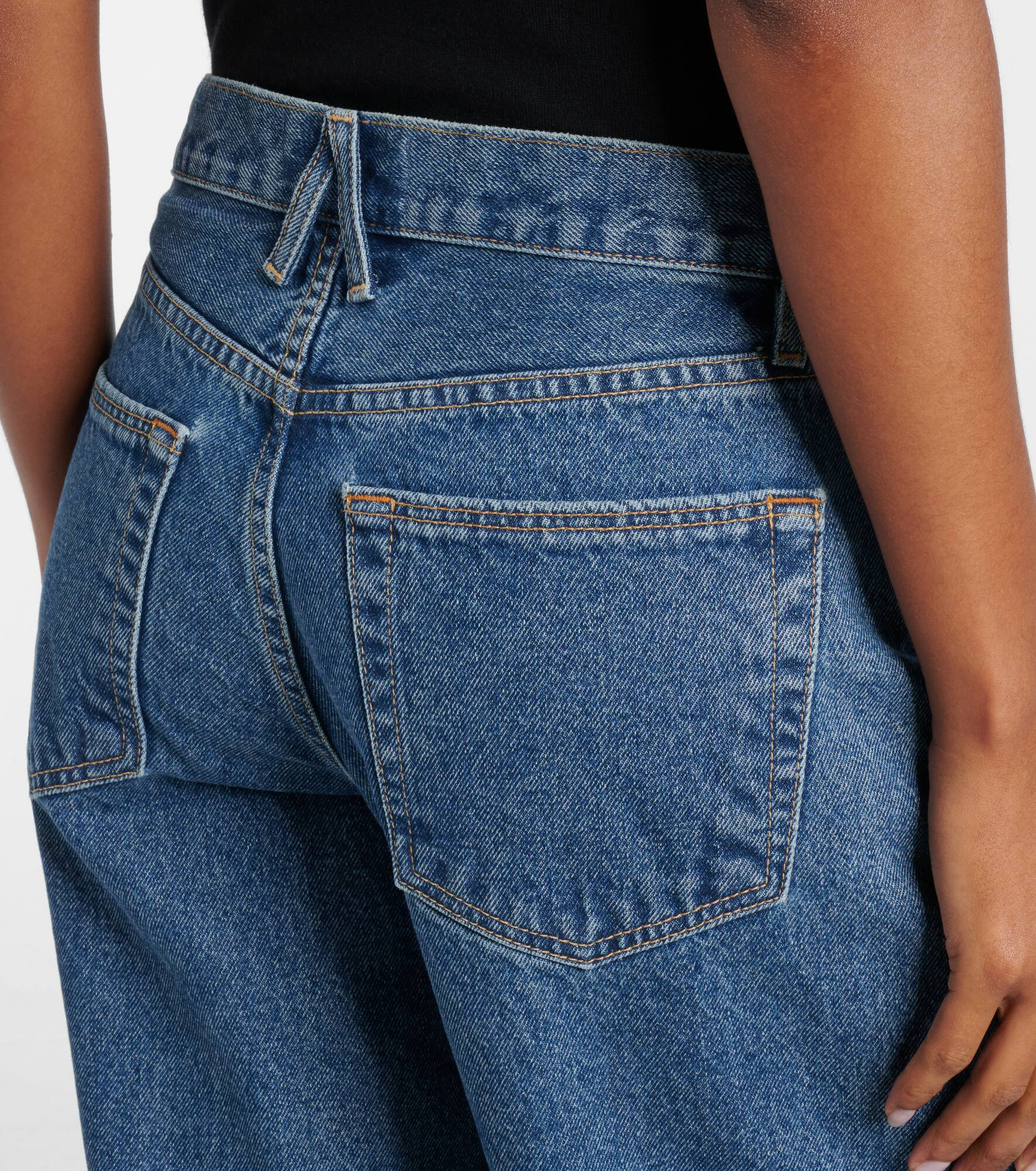 Tess Long low-rise wide-leg jeans - 6