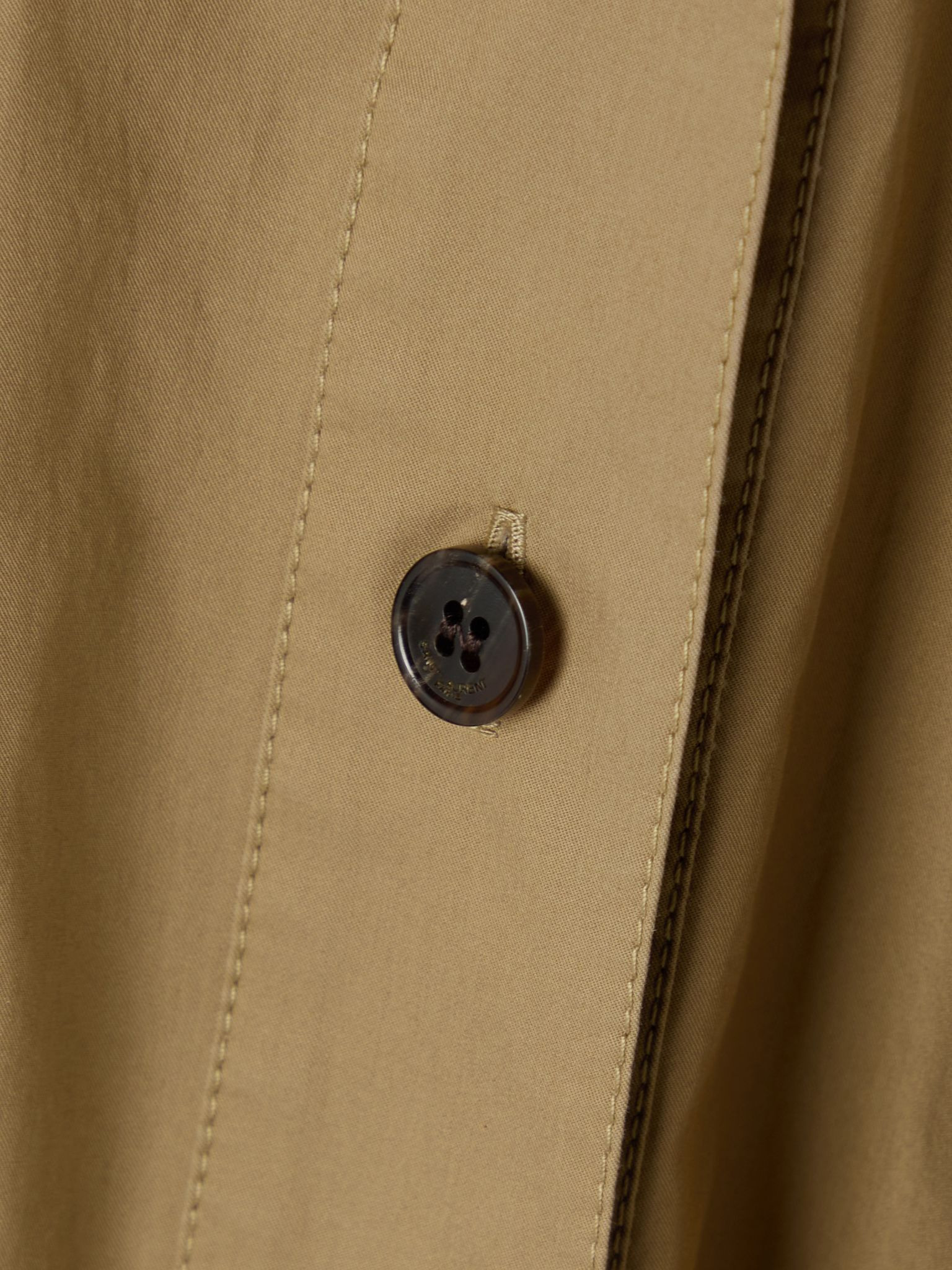 Belted cotton-poplin shirt Sand - 5