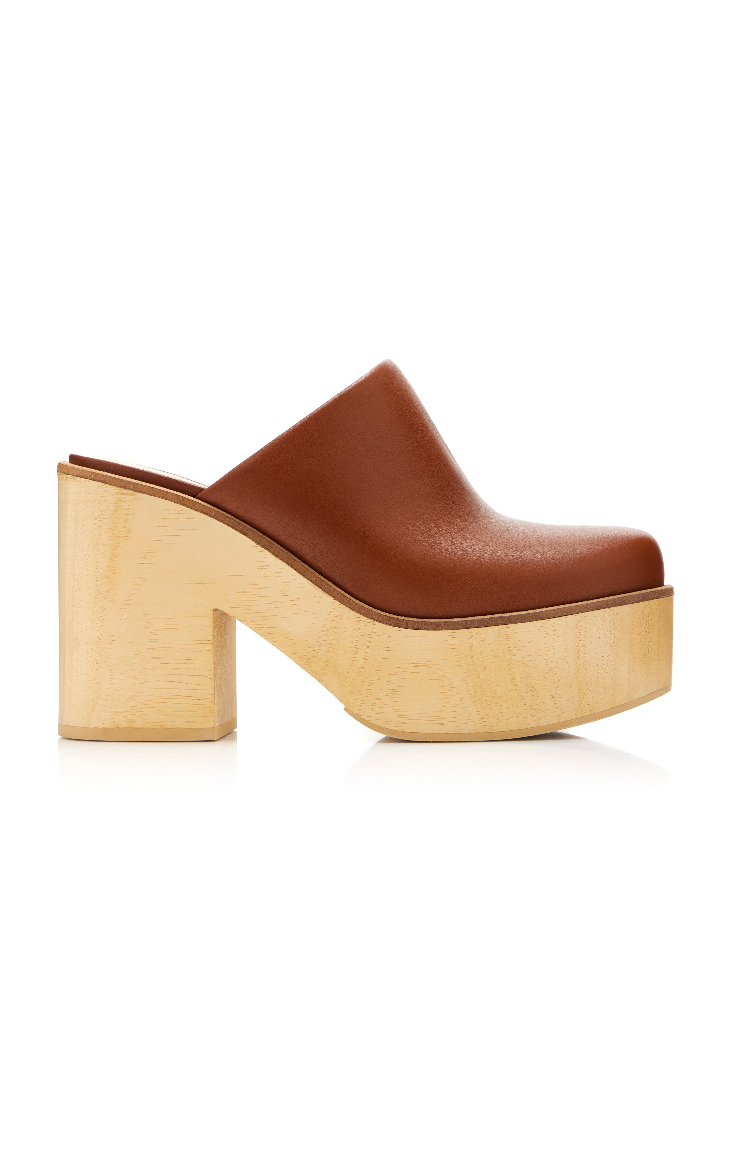 Blake Platform Mule in Cognac Leather - 1