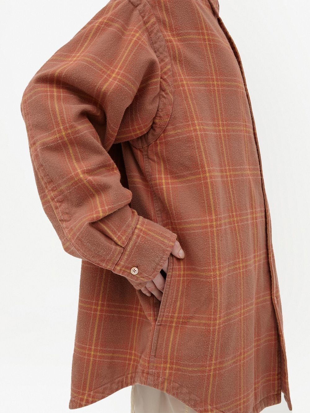 checked long-sleeved shirt - 5