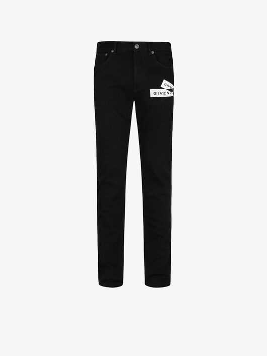 GIVENCHY WEBBING SLIM FIT JEANS - 1