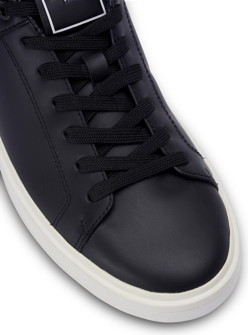 Balmain B-Court trainers in calfskin outlook