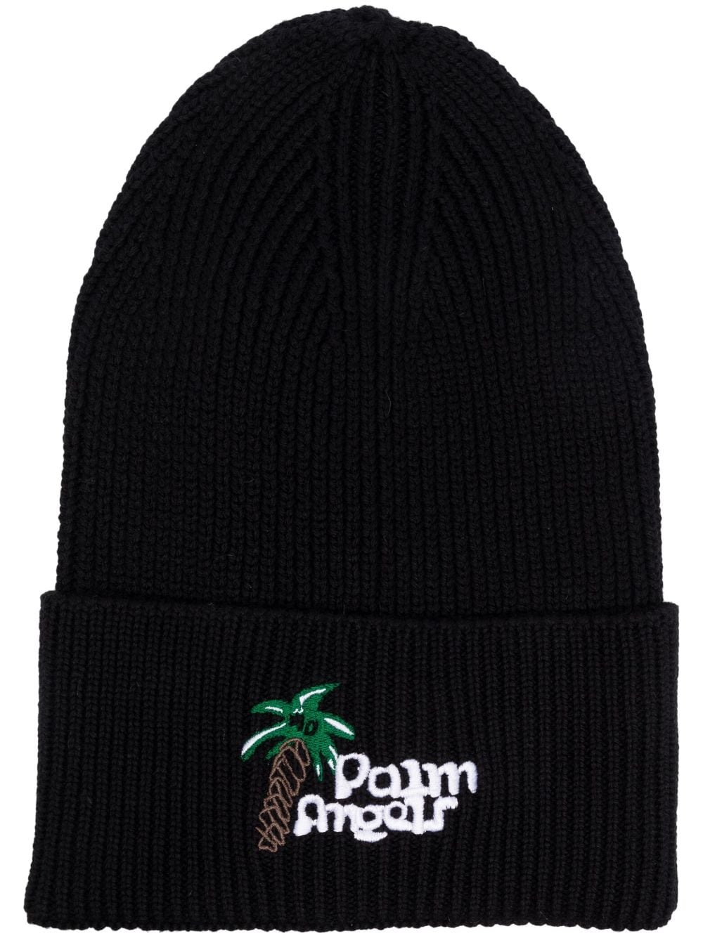 Sketchy embroidered-logo beanie - 1