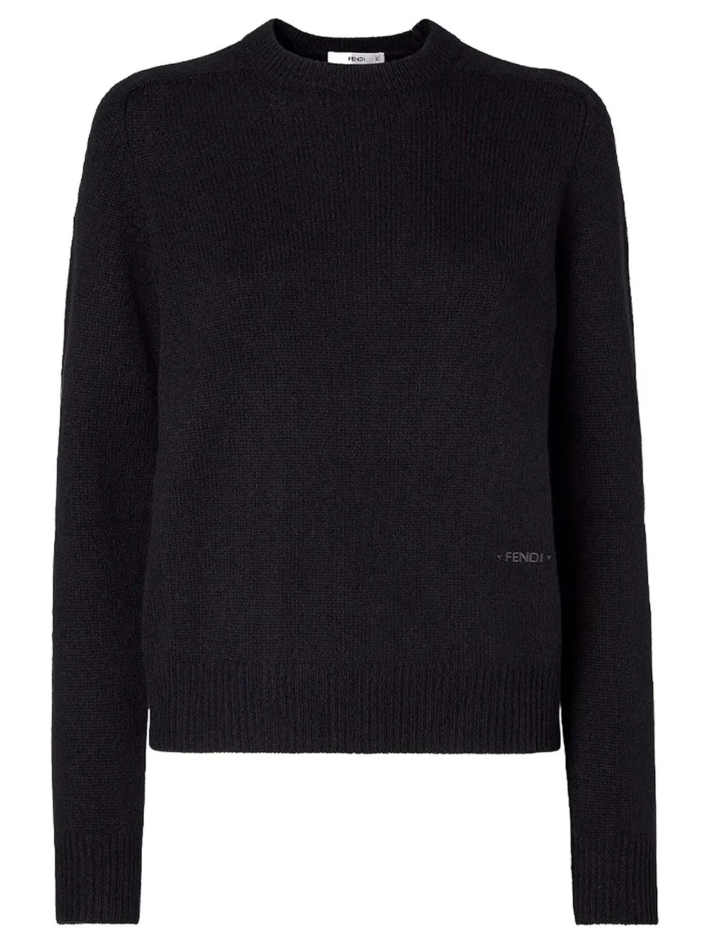 Cashmere Sweater with Logo Embroidery - 1