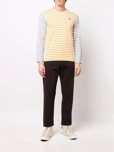 Comme des Garçons PLAY logo-embroidered striped T-shirt outlook