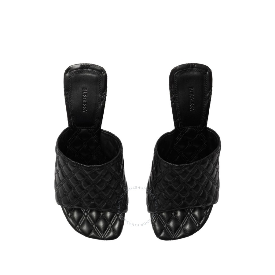 Burberry Quilted Slip-On Lambskin Mules - 3