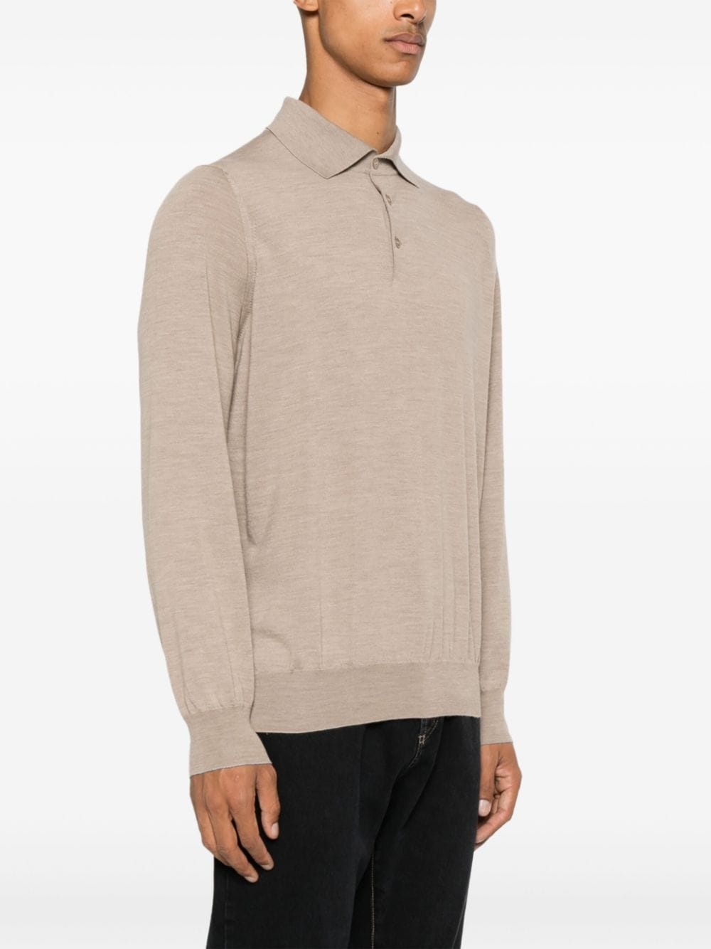 fine-knit polo shirt - 3