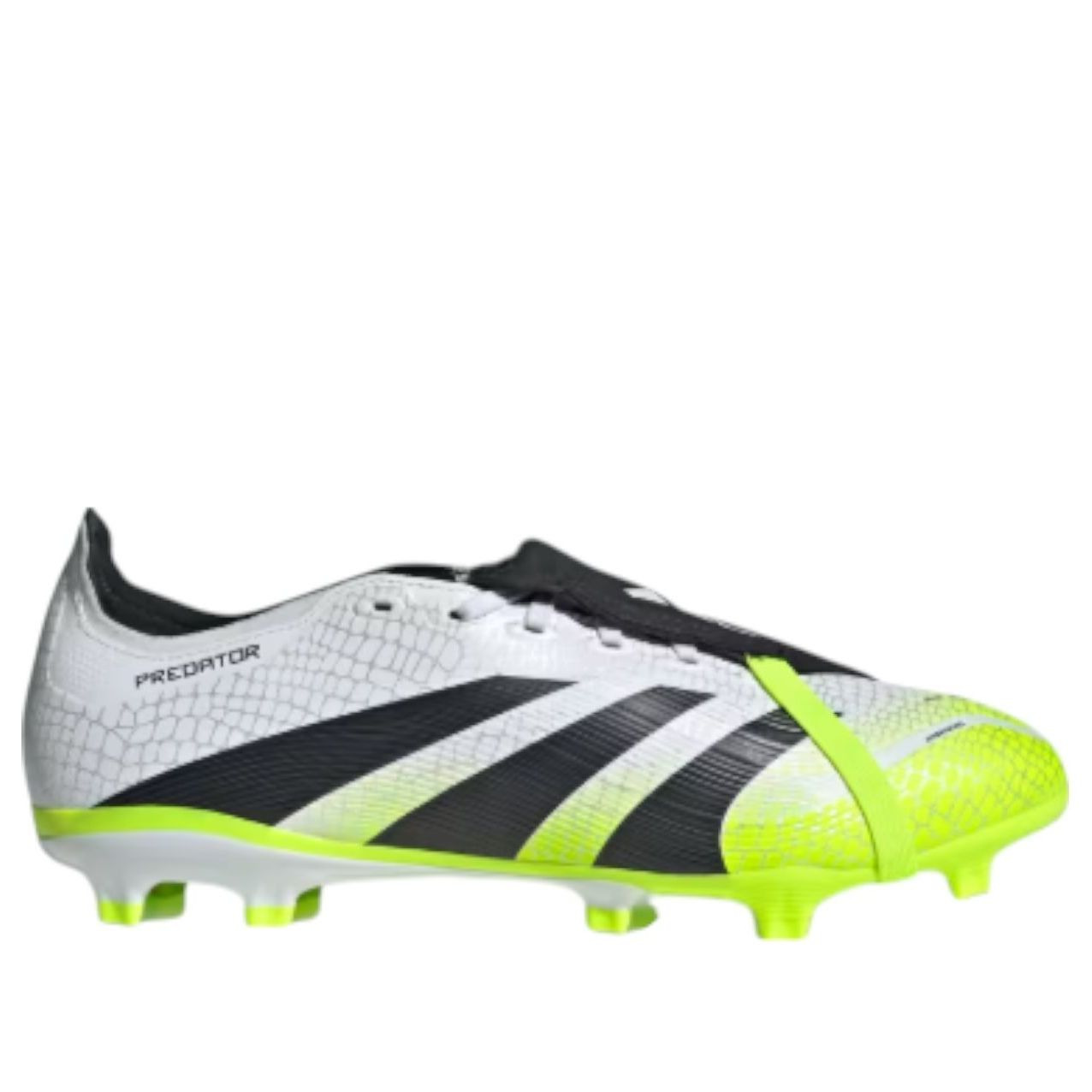 adidas Predator League Fold Over Tongue FG 'Cloud White Black Lucid Lemon' JI1111 - 2