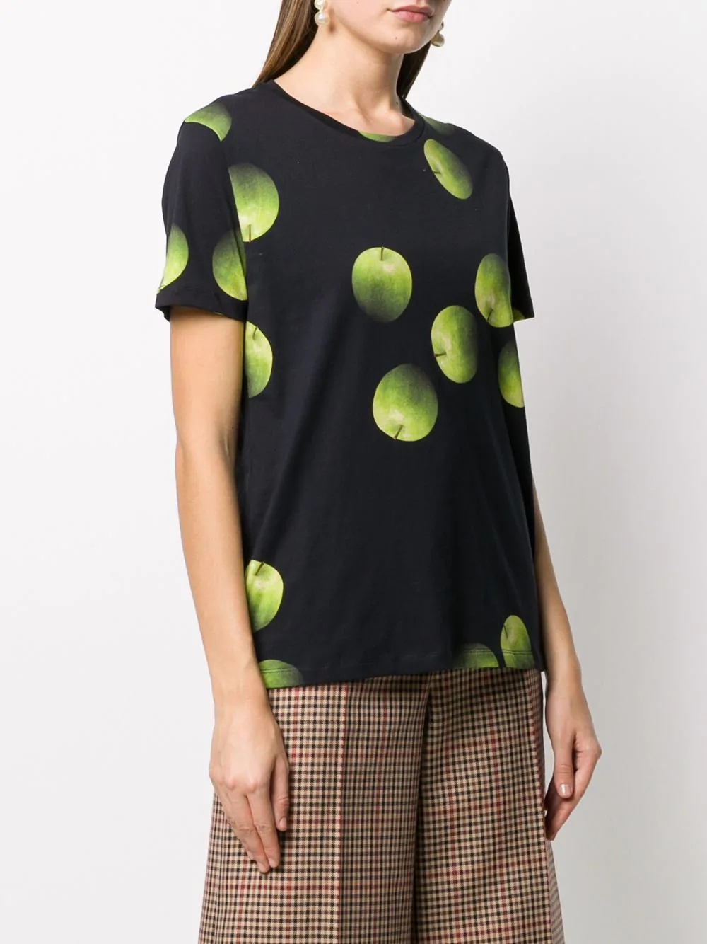 apple print T-shirt - 3