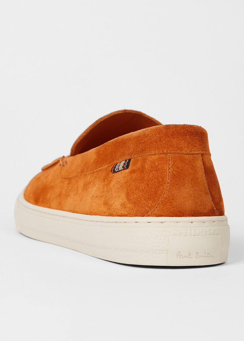 Orange Suede 'Simeon' Loafers 8
