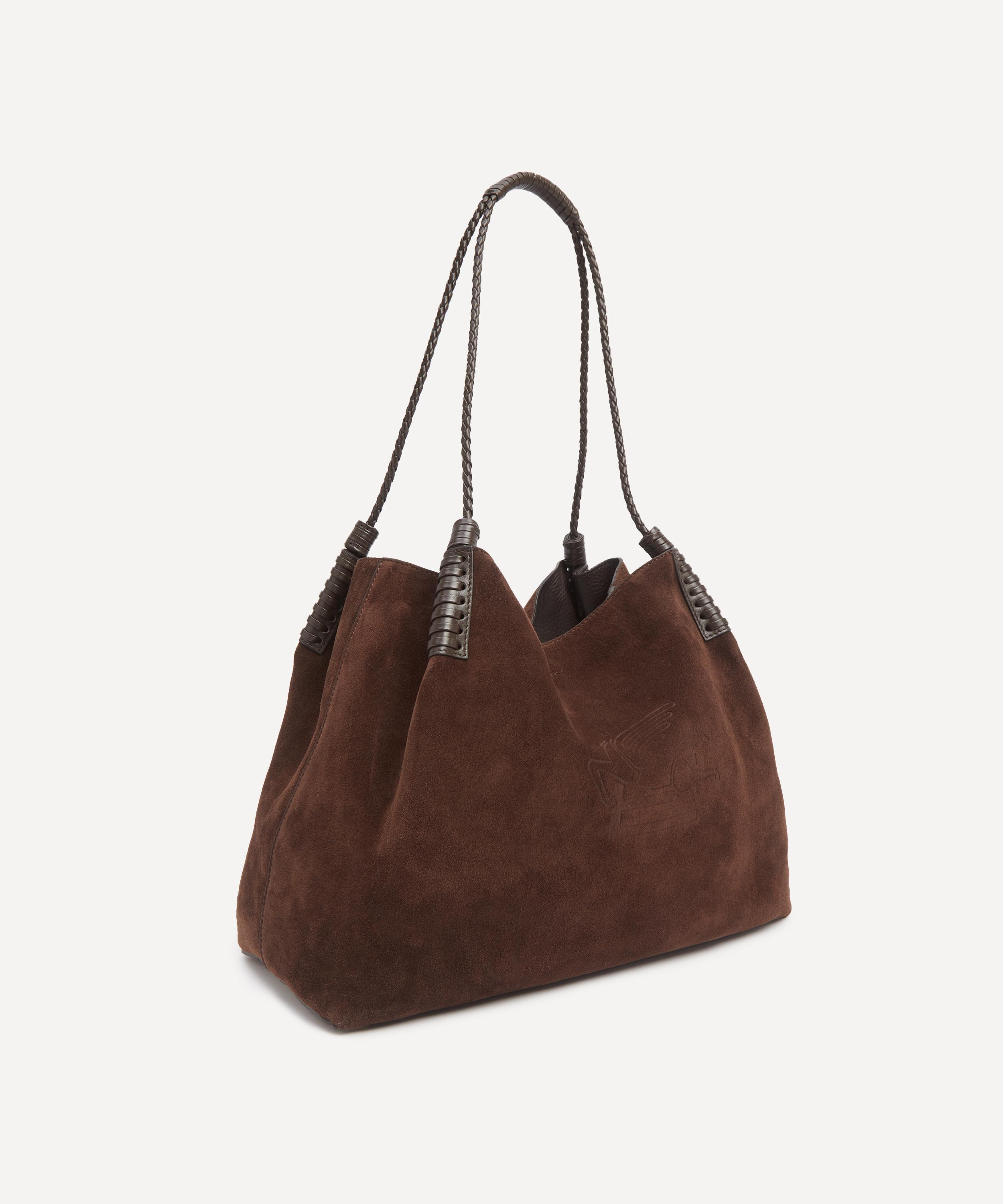 Small Libra Suede Tote Bag - 3