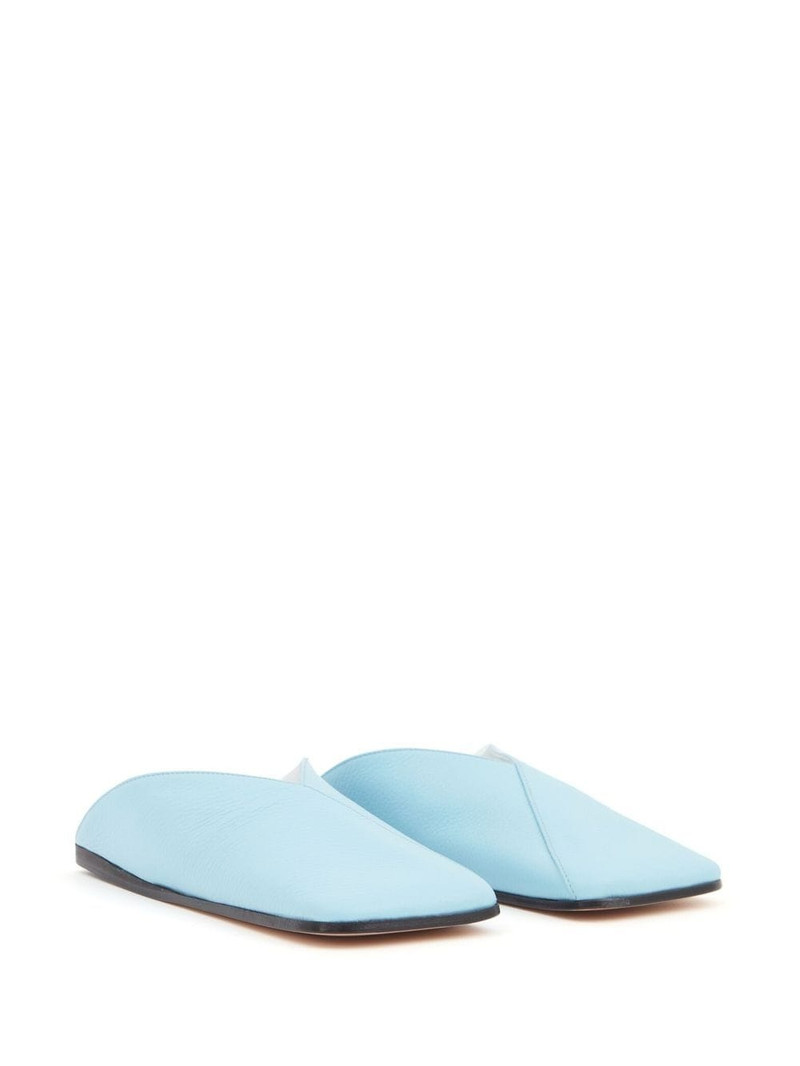 MM6 Maison Margiela leather closed-toe slides outlook