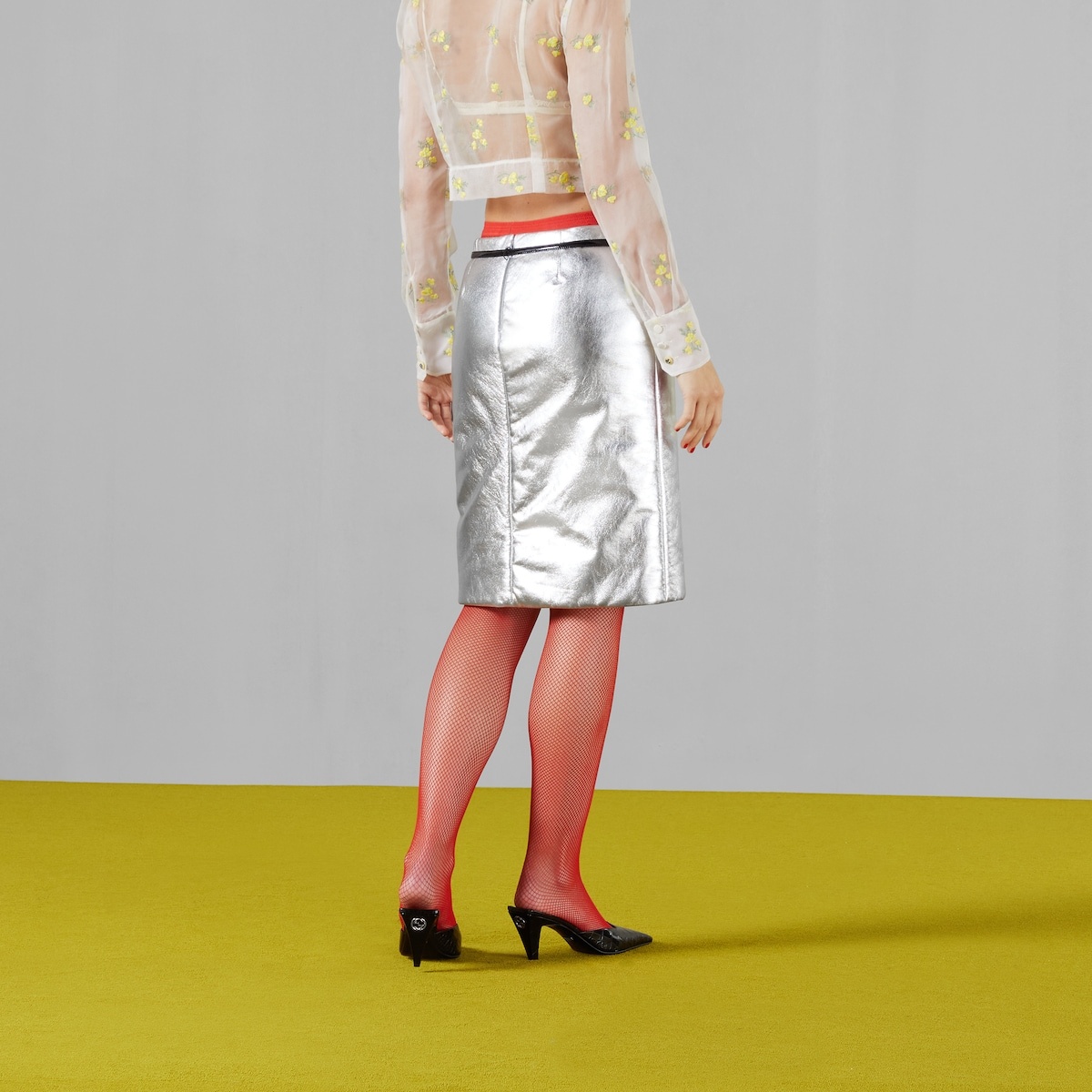 Padded leather skirt with Horsebit - 6