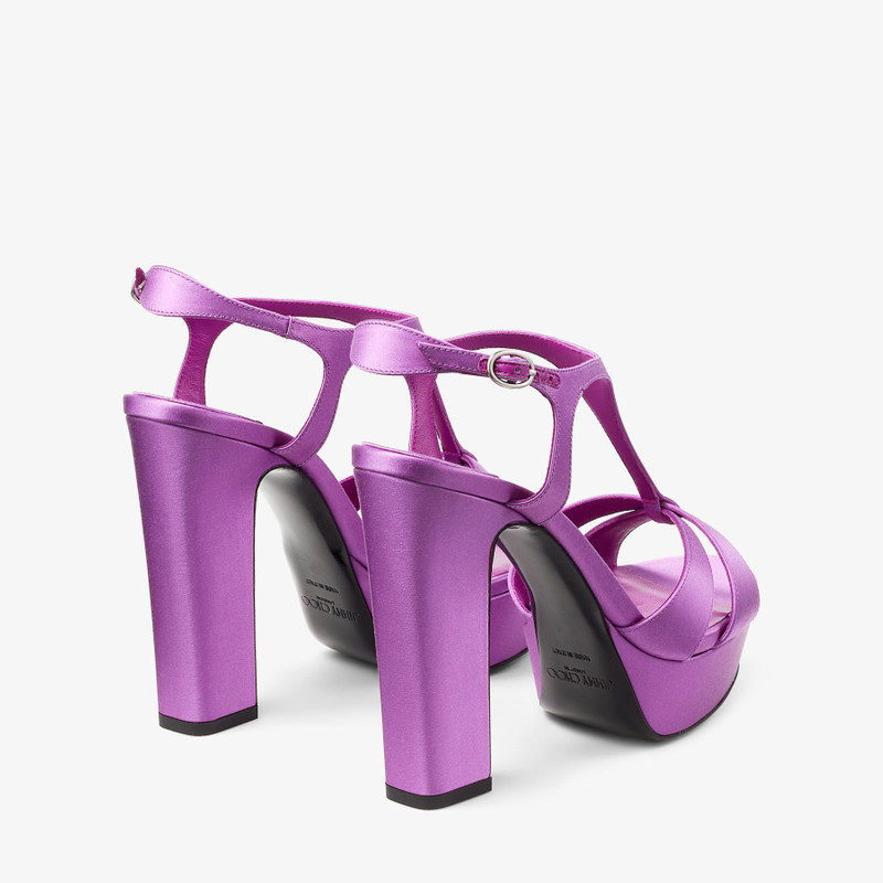 JIMMY CHOO Kesia 120
Violet Orchid Satin Sandals outlook