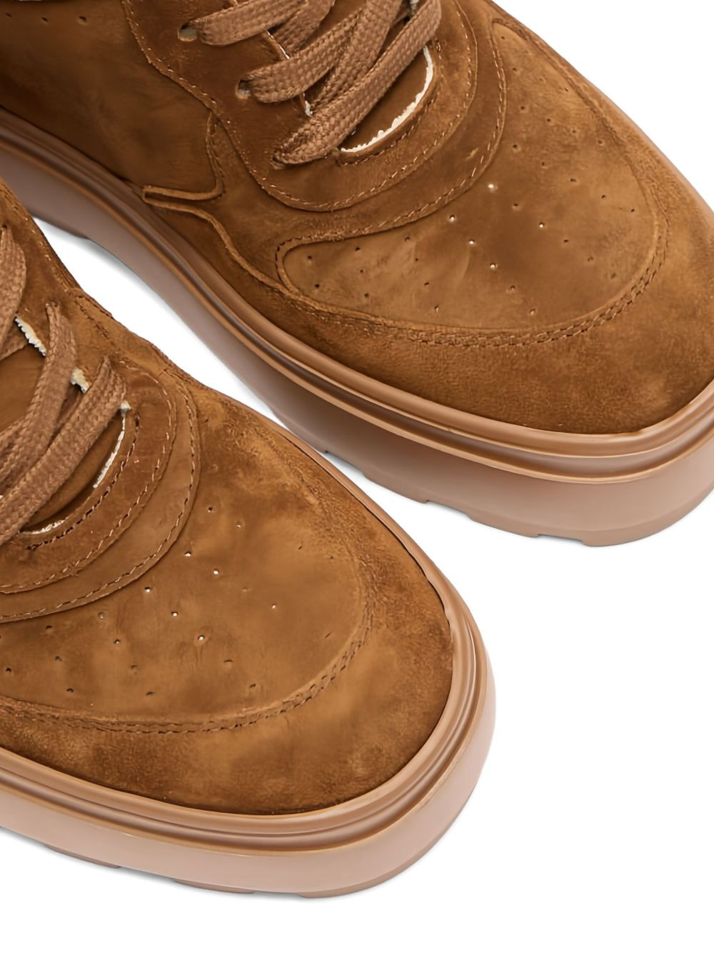 80mm lace-up wedge-heel sneakers - 3