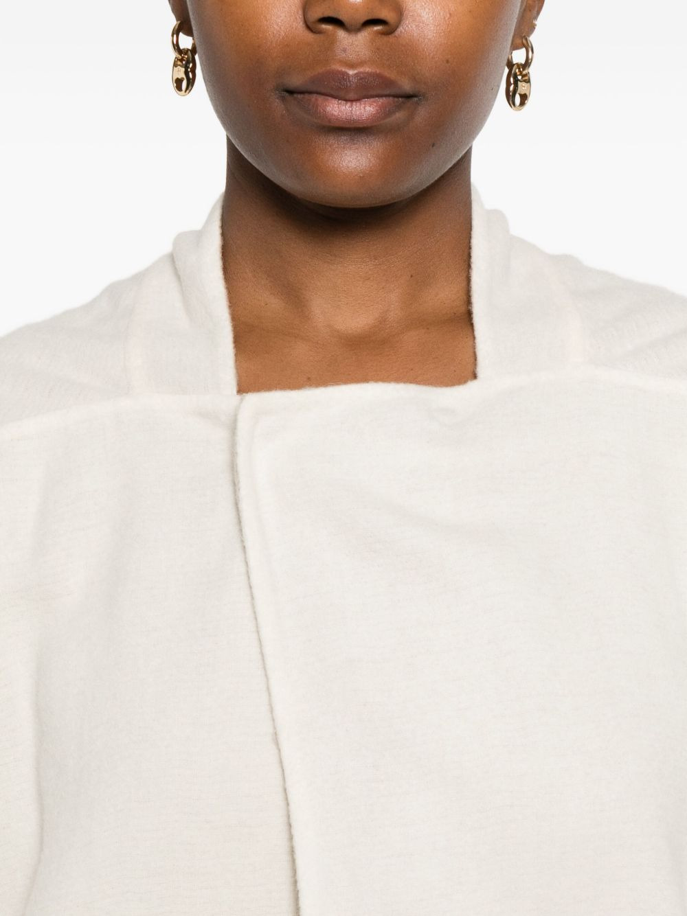 asymmetric-overlap jacket - 5