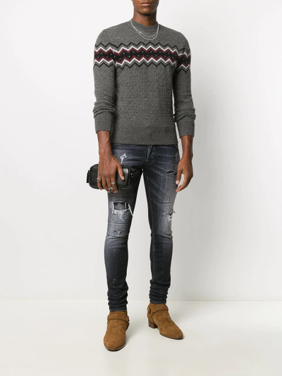 DSQUARED2 distressed-effect skinny-fit jeans outlook