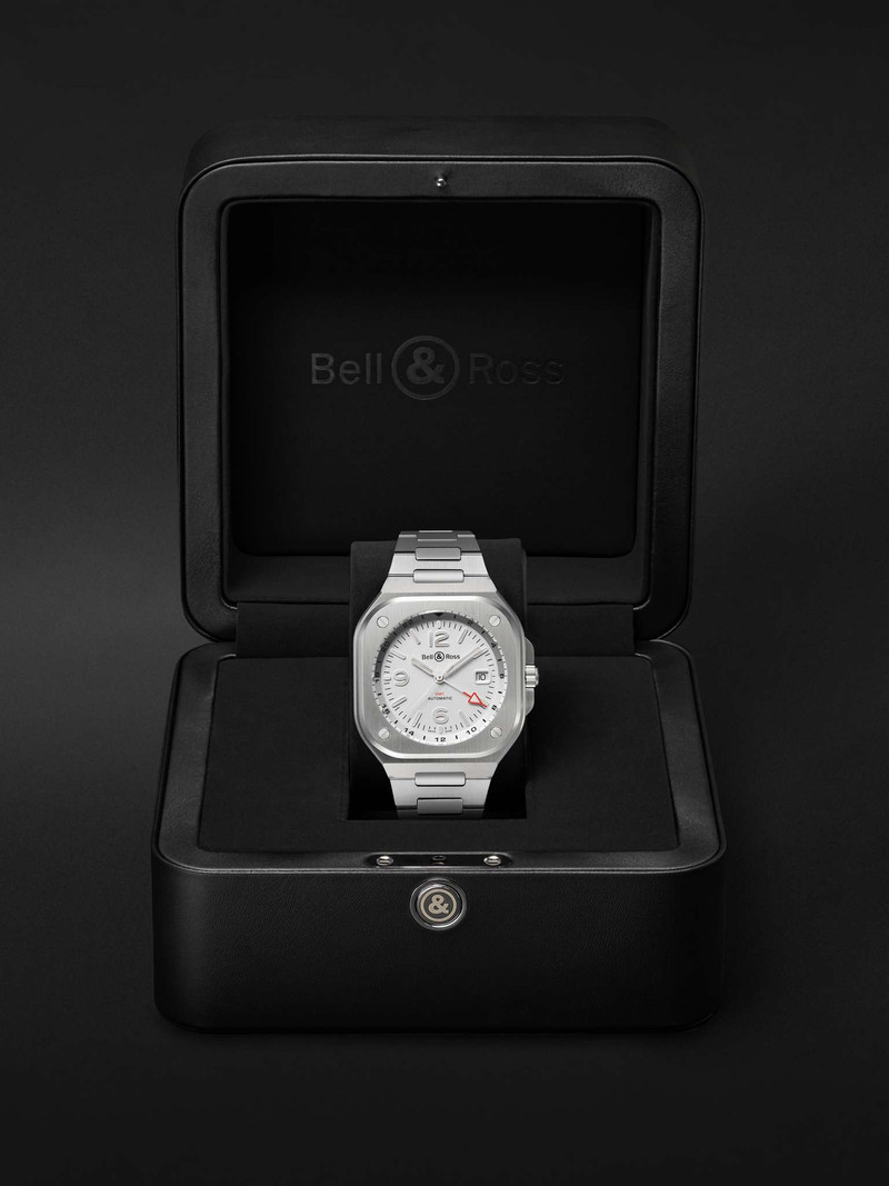 BR 05 GMT Automatic 41mm Stainless Steel Watch, Ref. No. BR05G-SI-ST/SST 8