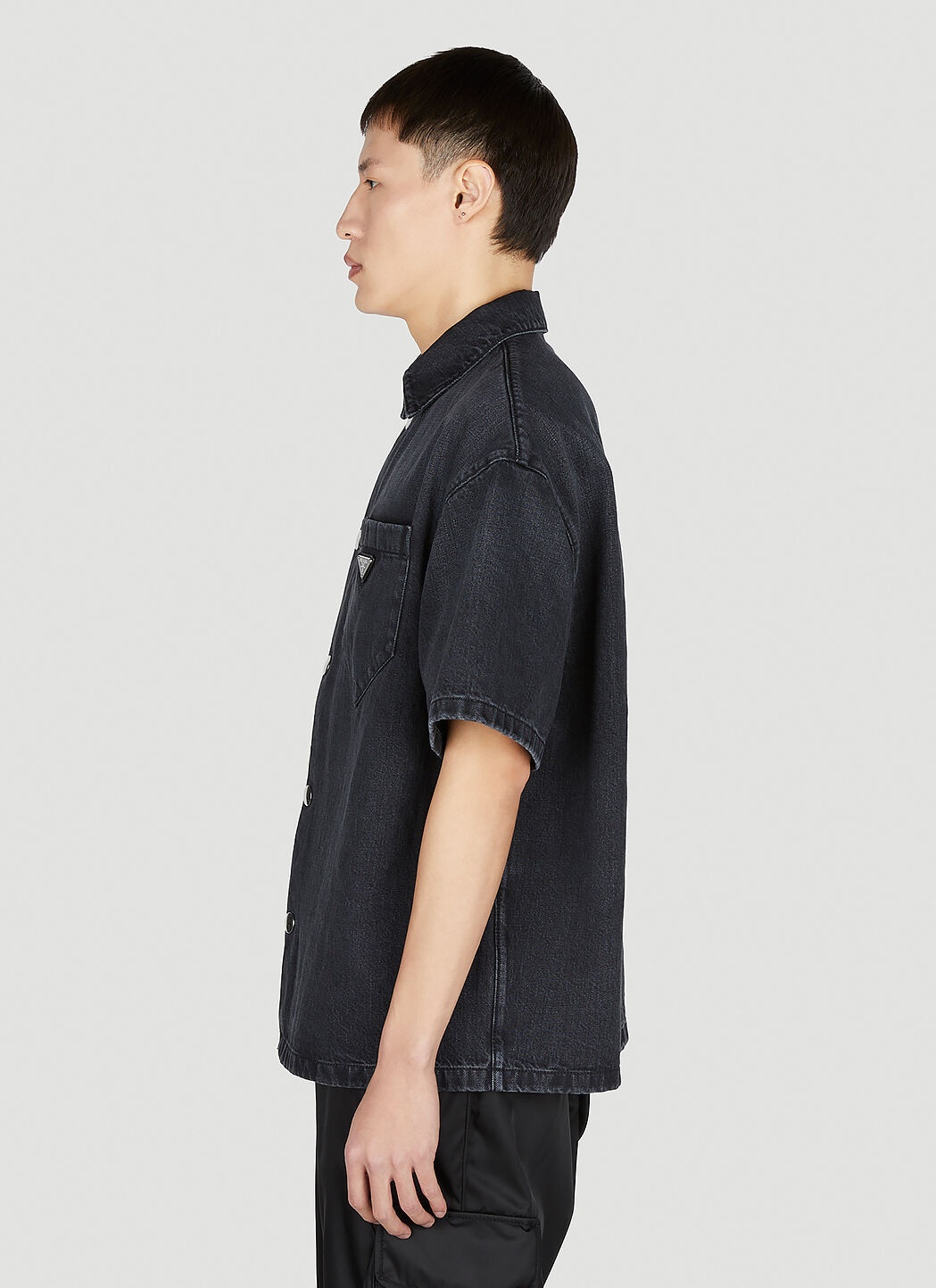 Denim Short Sleeve Shirt - 3