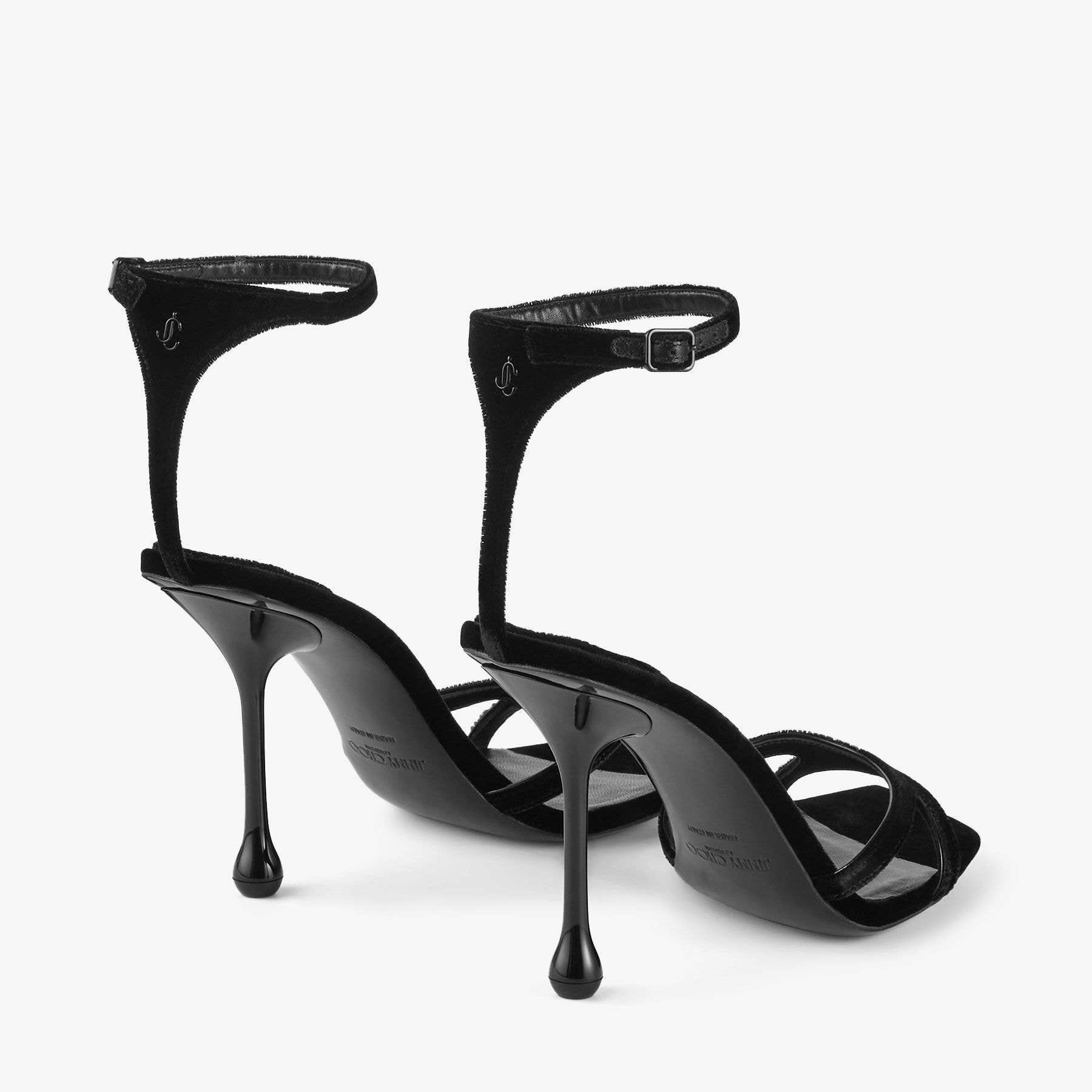 Ixia Sandal 95
Black Velvet Sandals - 6