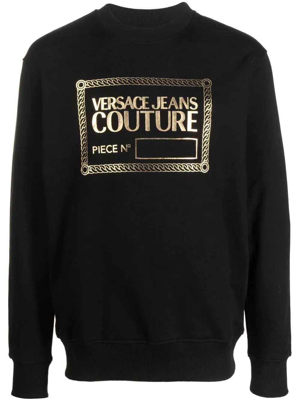 logo-print cotton sweatshirt - 1