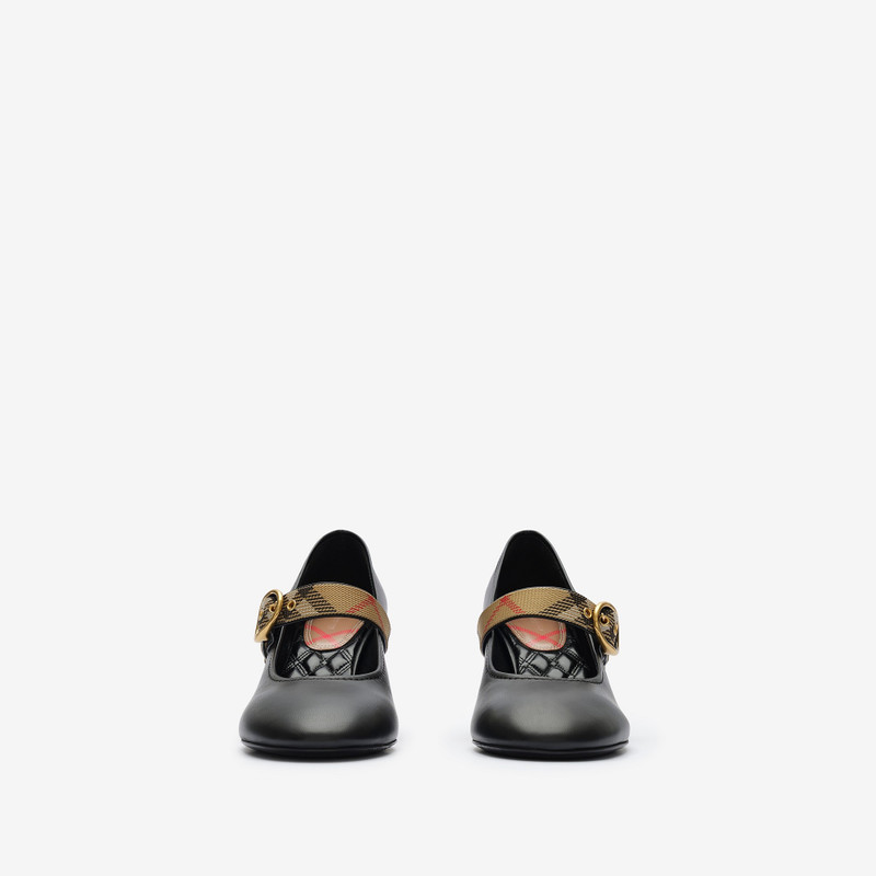 Burberry Check Strap Leather Robin Shoes outlook