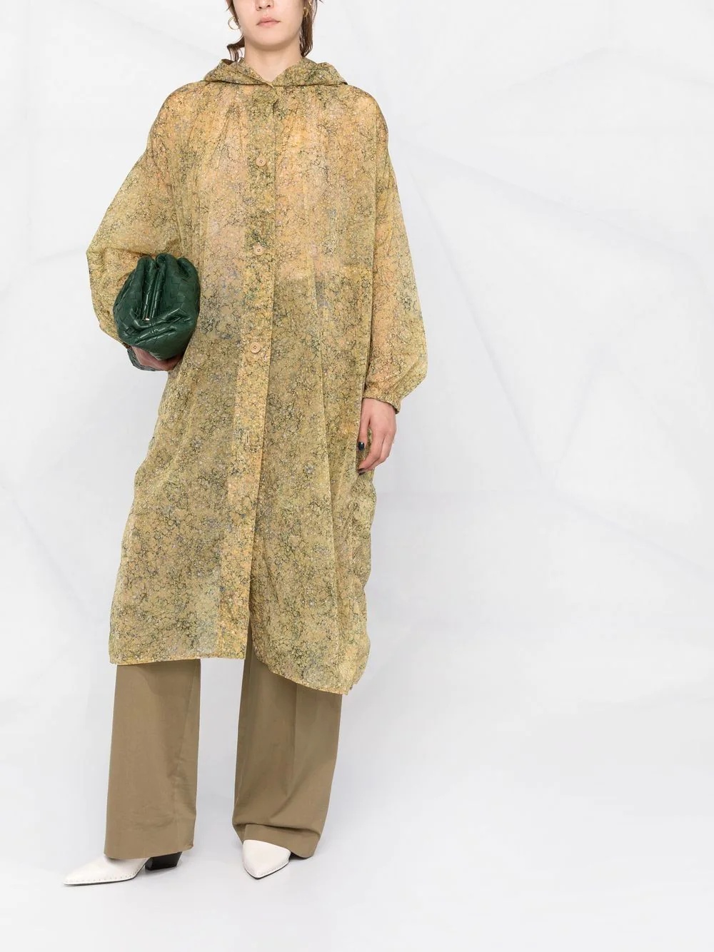 Mantel sheer printed raincoat - 2