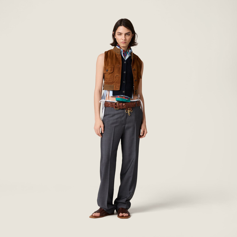 Miu Miu Cashmere cardigan vest outlook