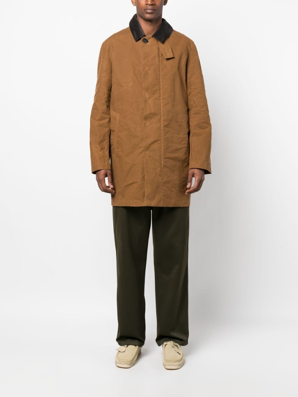 Norfolk single-breasted cotton coat - 2