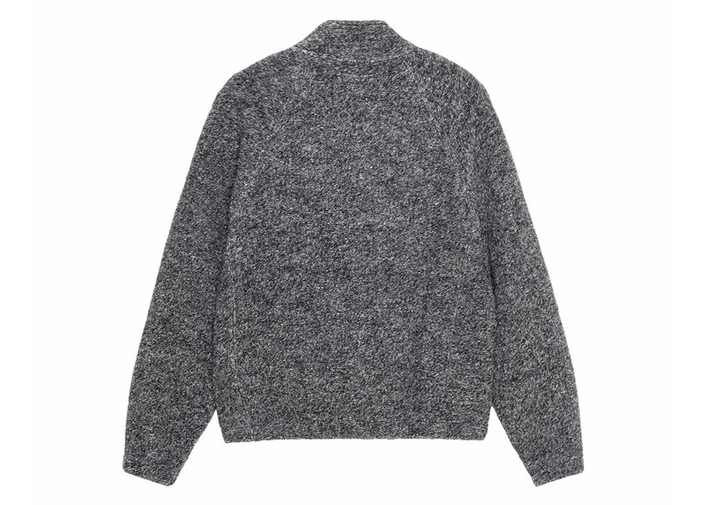 Stüssy Stussy Wool Blend Sherpa Mock Neck Black outlook