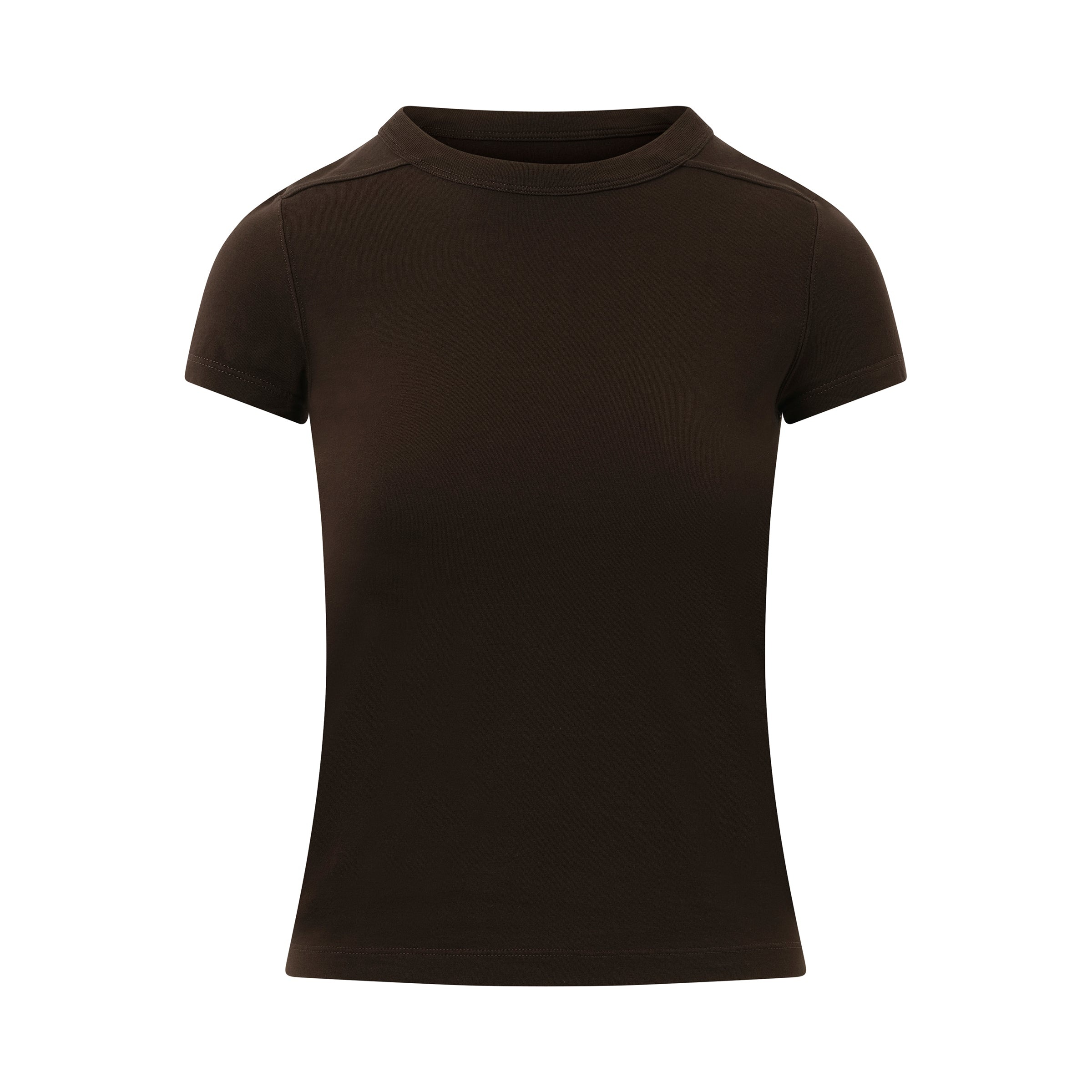 Cotton Jersey Cropped Level T-Shirt in Dark Dust - 2