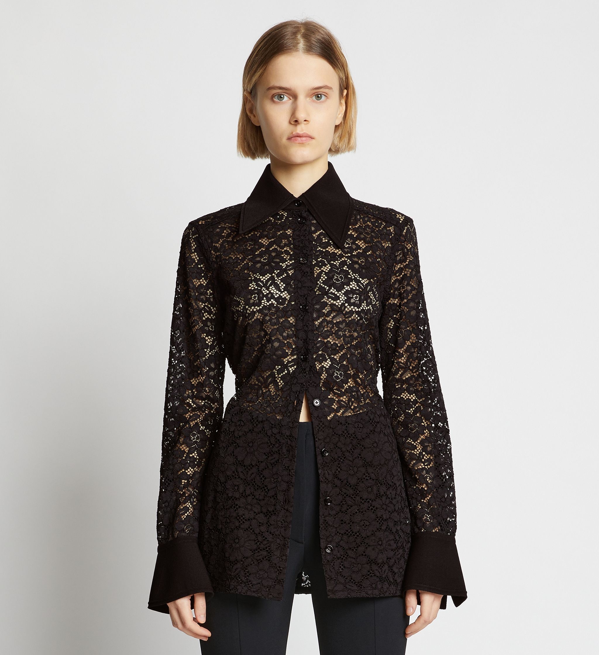 Stretch Lace Shirt - 2