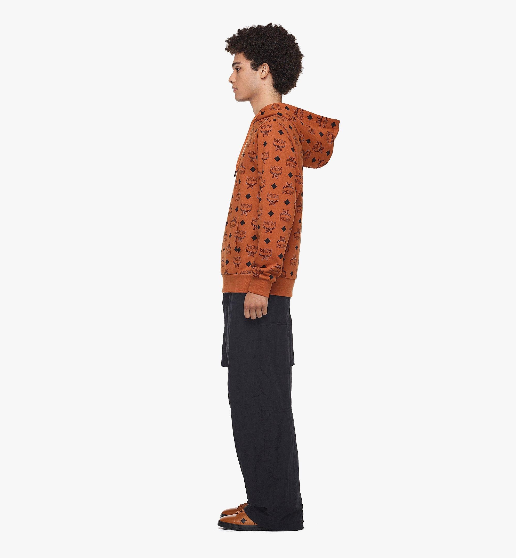 Maxi Monogram Print Hoodie in Organic Cotton - 4