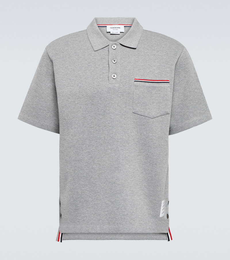 Cotton piqué polo shirt - 1