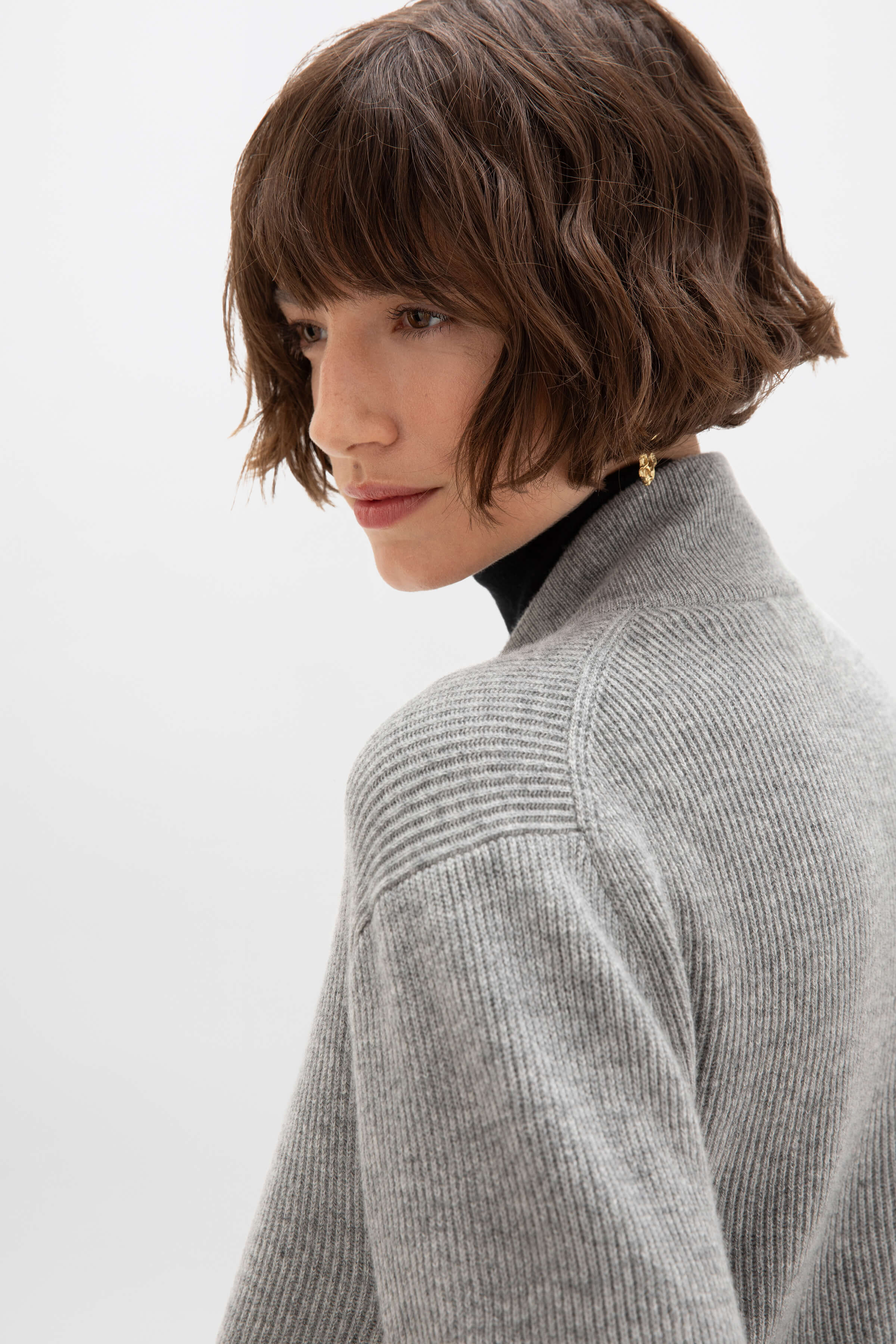 Ribbed Cashmere Cardigan - 4