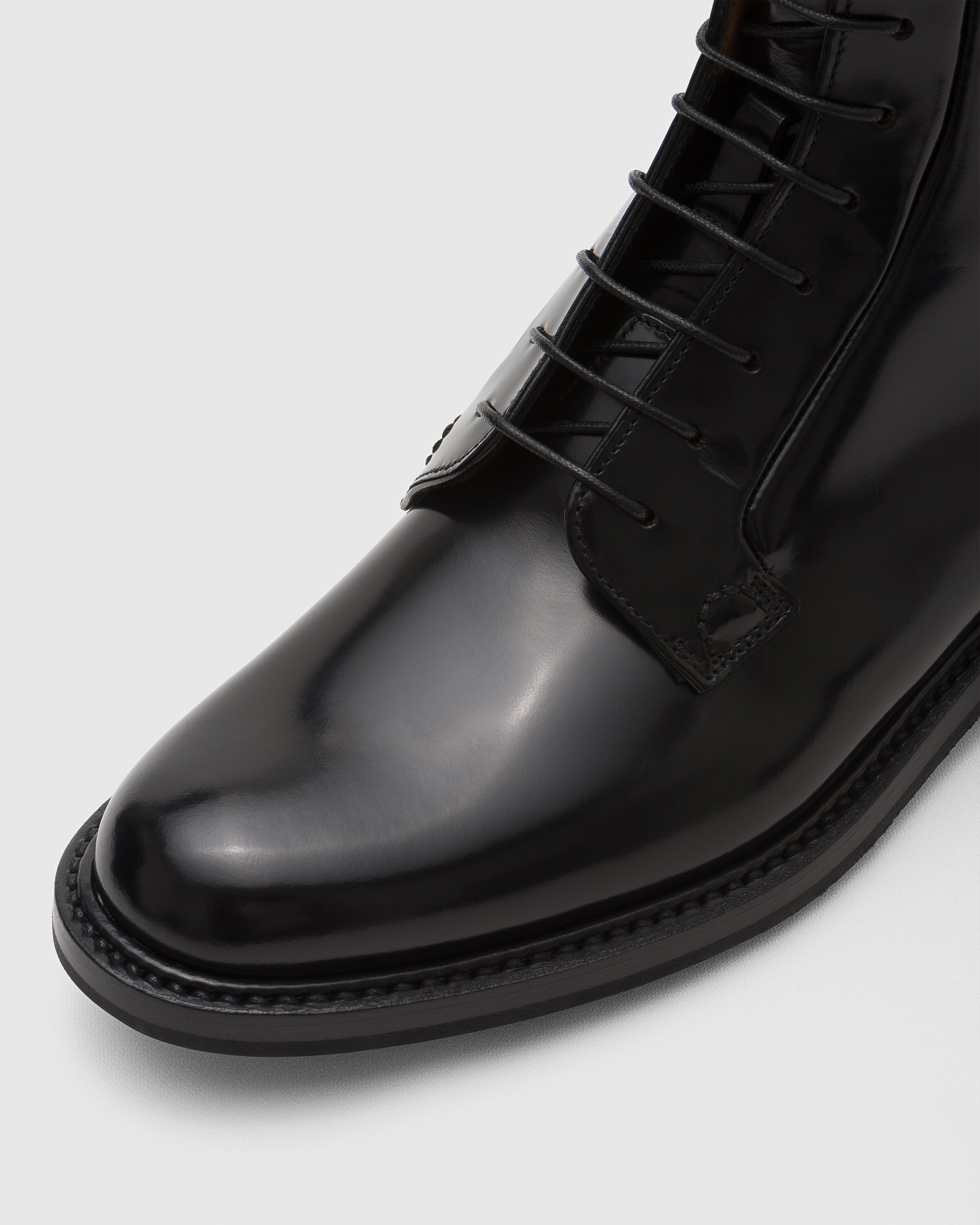 Polished Binder Lace Up Boot - 3