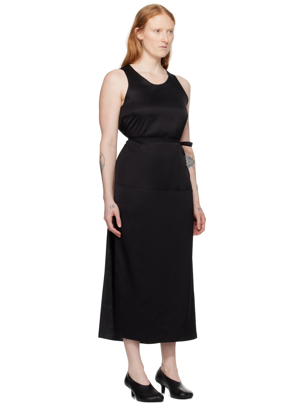 Black Vented Maxi Dress - 2