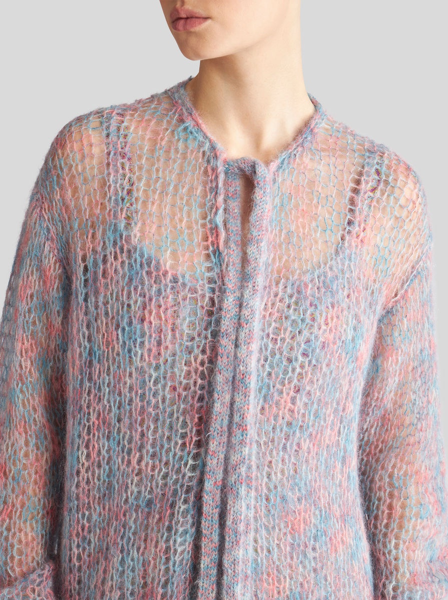 WOOL AND MOHAIR CARDIGAN - 4