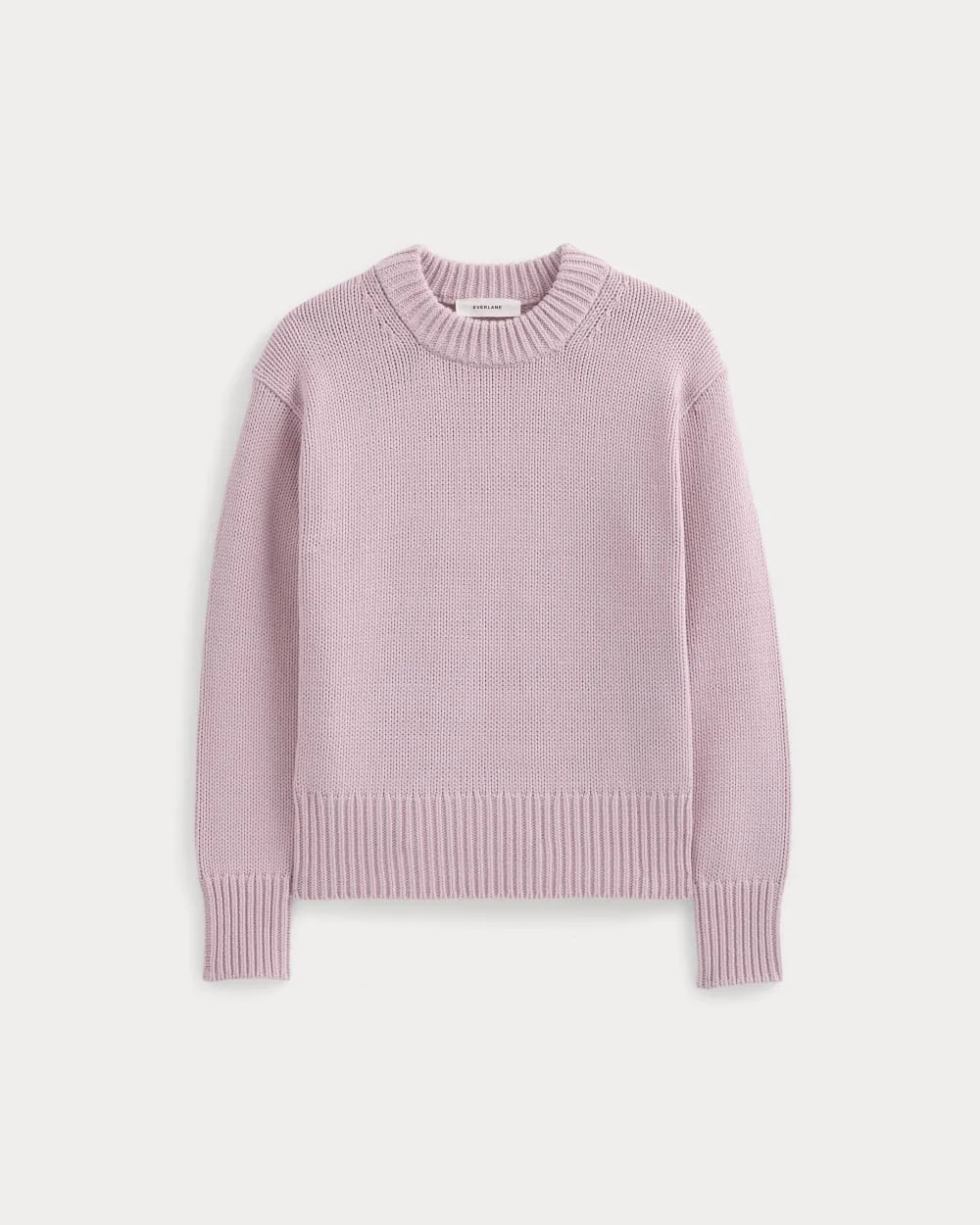 OVERSIZED COCOON CREW IN ELEVATED COTTON - 1