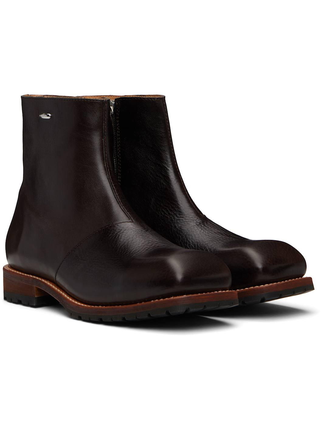 Brown Engine Boots - 4